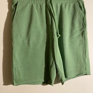 Green Casual Shorts